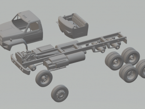 ford-f800 truck chassis Modelo de impresión 3D