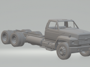ford-f800 truck chassis Modèles 3D en vedette