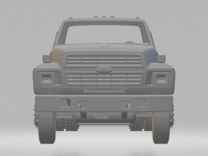 ford-f800 truck chassis Modèles 3D en vedette