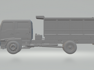 isuzu ftr 800 crew cab dumper 3D Принт Модель