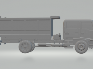 isuzu ftr 800 crew cab dumper 3D Принт Модель