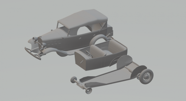 chevrolet confederate phaeton 32 3D 프린트 모델 .c4d .max .obj .3ds .fbx .stl .blend 