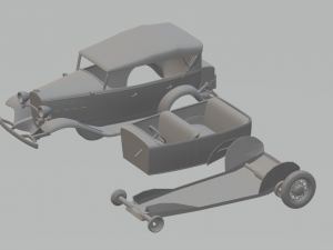 chevrolet confederate phaeton 32 3D Baskı Modeli