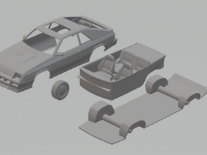 dodge charger l body 3D-Druckmodell