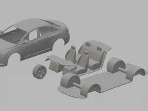 шевроле круз седан 11 3D Принт Модель