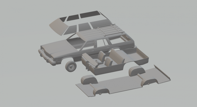 mercury marquis wagon 81 3D-Druckmodell .c4d .max .obj .3ds .fbx .stl .blend 