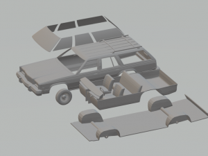 mercury marquis wagon 81 Modèles 3D en vedette