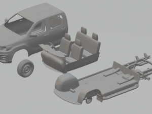 toyota hilux sr chassis 19 3D Print Model