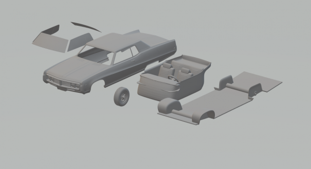 buick electra mk3 custom sport coupe 69 3D प्रिंट मॉडल .c4d .max .obj .3ds .fbx .stl .blend 