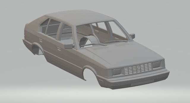 hyundai pony Modelo de impresión 3D .c4d .max .obj .3ds .fbx .stl .blend 