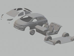 chevrolet onix hatch 3D Print Model