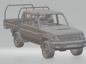 toyota land cruiser j70 double cab pickup 3D printmodel