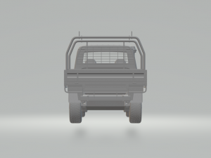 toyota land cruiser j70 double cab pickup 3D printmodel