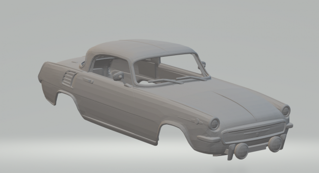 skoda coupe 3D Baskı Modeli .c4d .max .obj .3ds .fbx .stl .blend 