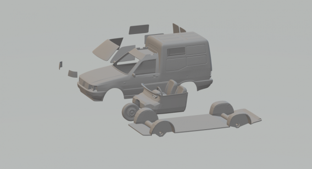 Fiat fiorino van Modelo de Impressão 3D .c4d .max .obj .3ds .fbx .stl .blend 
