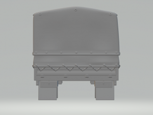 military truck body 3D printmodel