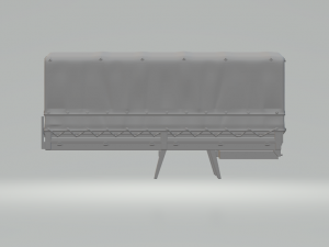 military truck body 3D printmodel
