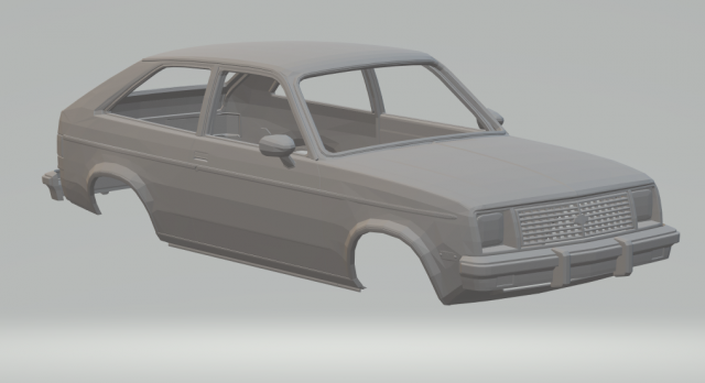 chevrolet chevette usa 80 3D प्रिंट मॉडल .c4d .max .obj .3ds .fbx .stl .blend 