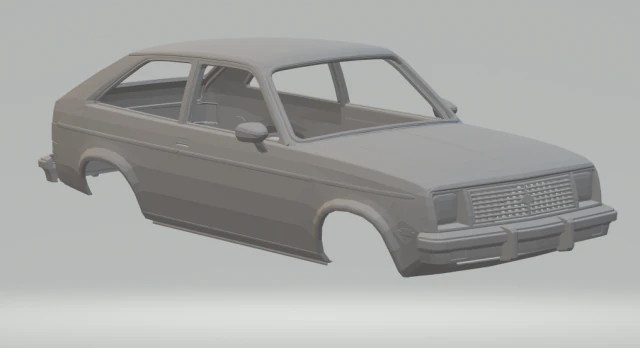 chevrolet chevette usa 80 3D Print Model .c4d .max .obj .3ds .fbx .stl .blend