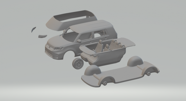 scion xb 12 Model do druku 3D .c4d .max .obj .3ds .fbx .stl .blend 