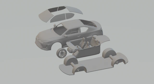 scion tc 13 kit 3D Print Model .c4d .max .obj .3ds .fbx .stl .blend