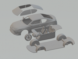 scion tc 13 kit 3Dプリントモデル