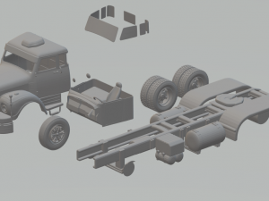Scania 111s brazil 6x2 3D Print Model