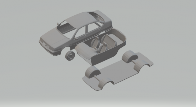 fiat tempra Modello di stampa 3D .c4d .max .obj .3ds .fbx .stl .blend 