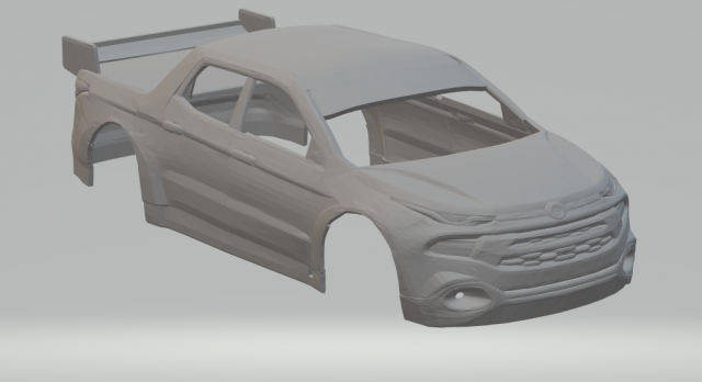 tc pick up fiat toro 3D Print Model .c4d .max .obj .3ds .fbx .stl .blend 