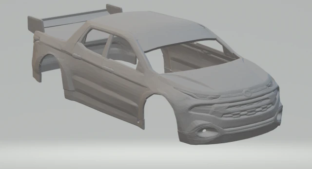 tc pick up fiat toro 3D Print Model .c4d .max .obj .3ds .fbx .stl .blend 