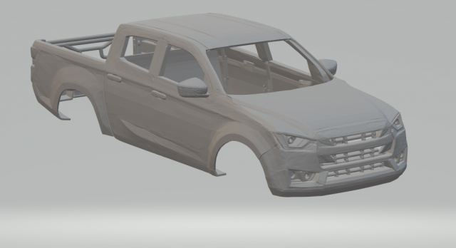 isuzu d-max race custom Modello di stampa 3D .c4d .max .obj .3ds .fbx .stl .blend 