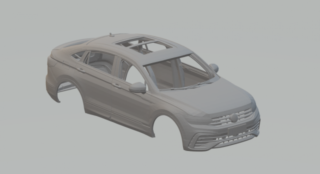 volkswagen tiguan x coupe 3D प्रिंट मॉडल .c4d .max .obj .3ds .fbx .stl .blend 