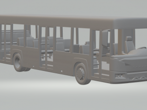 kamaz bus 3D 프린트 모델