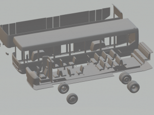 kamaz bus 3D Print Model