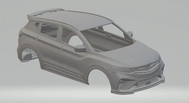 geely sx11 3D Print Model .c4d .max .obj .3ds .fbx .stl .blend 