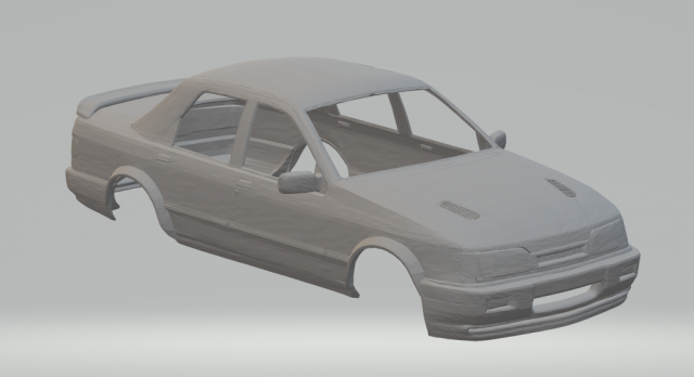 sierra cosworth sedan Modèles 3D en vedette .c4d .max .obj .3ds .fbx .stl .blend 