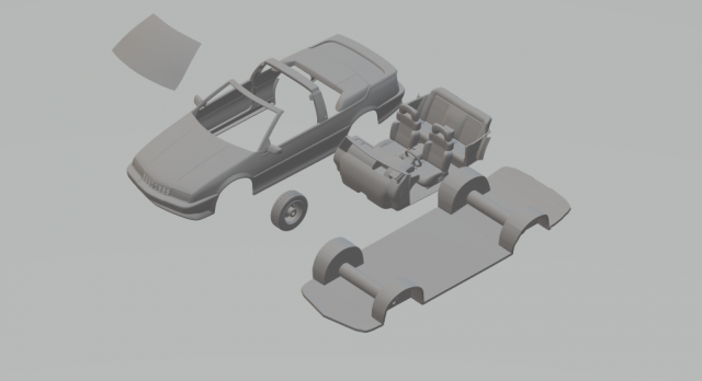 1990 chevrolet beretta Modelo de impresión 3D .c4d .max .obj .3ds .fbx .stl .blend 