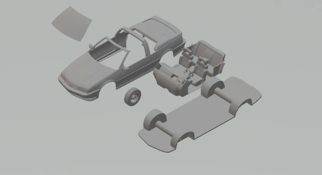1990 chevrolet beretta 3D Print Model .c4d .max .obj .3ds .fbx .stl .blend