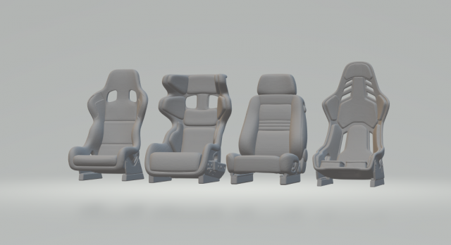seats recaro 3D Print Model .c4d .max .obj .3ds .fbx .stl .blend 
