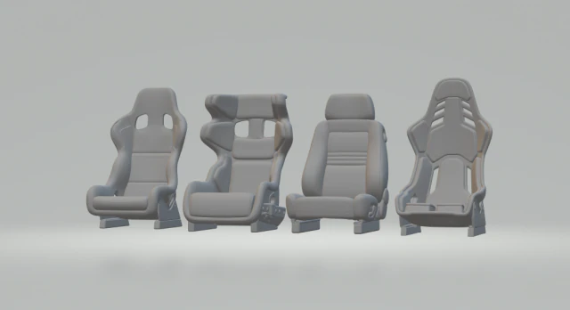 seats recaro 3D Print Model .c4d .max .obj .3ds .fbx .stl .blend