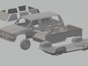 toyota 4runner 1986 3D प्रिंट मॉडल