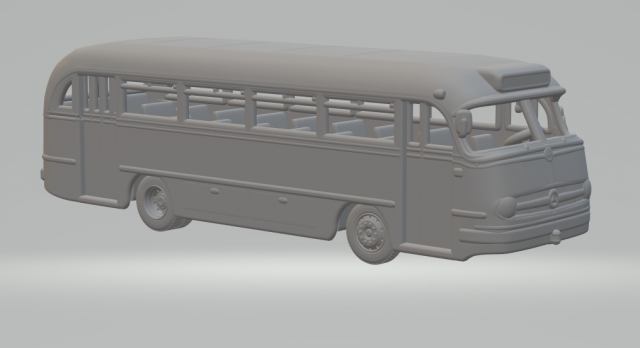 Mercedes-benz o321 54 3D Print Model .c4d .max .obj .3ds .fbx .stl .blend 