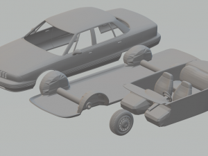 oldsmobile 98 1991 3Dプリントモデル