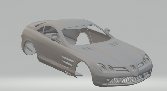 mercedes slr 3D Принт Модель .c4d .max .obj .3ds .fbx .stl .blend 