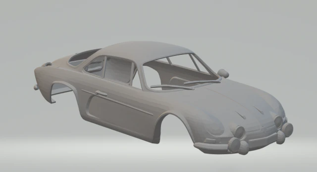 renault alpine a110 3D Print Model .c4d .max .obj .3ds .fbx .stl .blend 