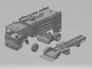 renault premium fire truck Model do druku 3D