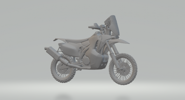 honda crf 3D-printmodel .c4d .max .obj .3ds .fbx .stl .blend 