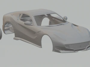 Ferrari F12 Modèles 3D en vedette