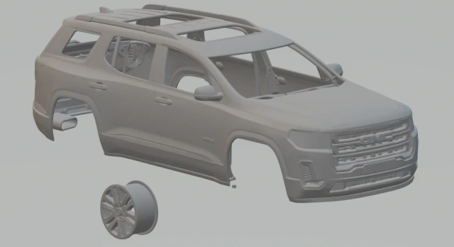 gmc acadia 3D Print Model .c4d .max .obj .3ds .fbx .stl .blend