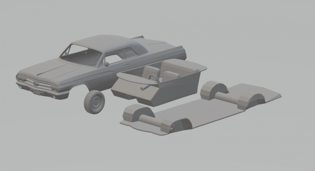 buick wildcat convertible 1963 3D-printmodel .c4d .max .obj .3ds .fbx .stl .blend 